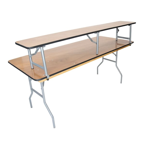Atlas Commercial Products Titan Series Wood Folding Table, Bar Top, for 6 ft Banquet Table WFT5-1272BT - main